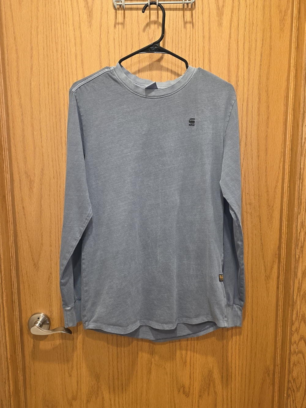 G-Star Raw Men's Long Sleeve Crewneck Shirt - Light Slate Blue